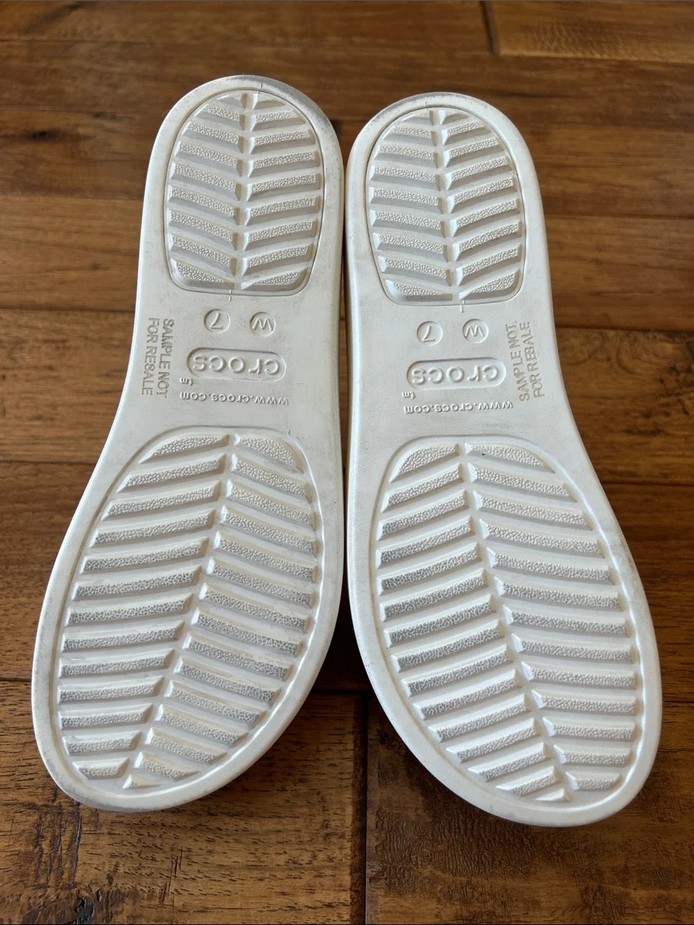Crocs Brooklyn 4U Platform Sandals Stucco White Womens Size 7